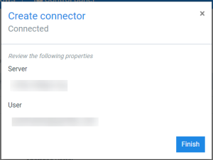 Example SMTP configuration summary